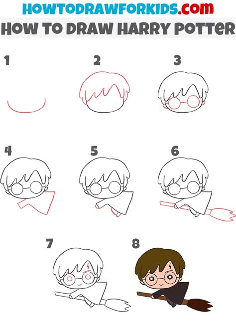 How To Draw Harry Potter Step By Step Harry Potter Drawings Easy