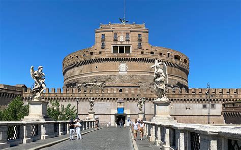 Ponte Sant Angelo Historic Bridge To Castel Sant Angelo