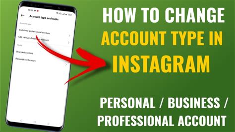 How To Change Instagram Account Type Business Professional