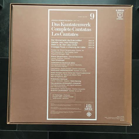 Backside Bach Das Kantatenwerk Complete Cantatas Vol 9 BWV 31 BWV