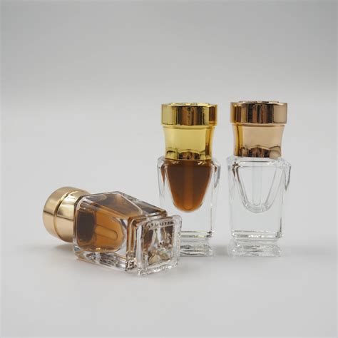 Ml Ml Square Attar Glass Oud Oil Perfume Tola Bottle With Zamac Cap