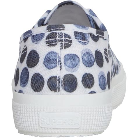 Buy Superga Womens Fantasy Cotu Pumps White Navy Dots