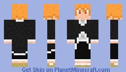 Kurosaki Ichigo Bankai Minecraft Skin