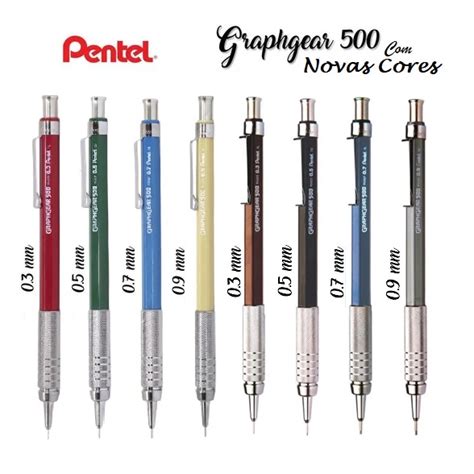 Lapiseira Profissional Pentel Graphgear 500 Todas As Cores Shopee Brasil