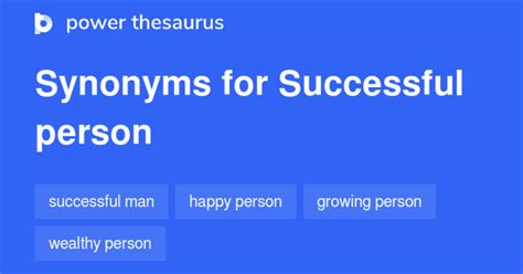 Successful Person Synonyms 48 Words And Phrases For Successful Person