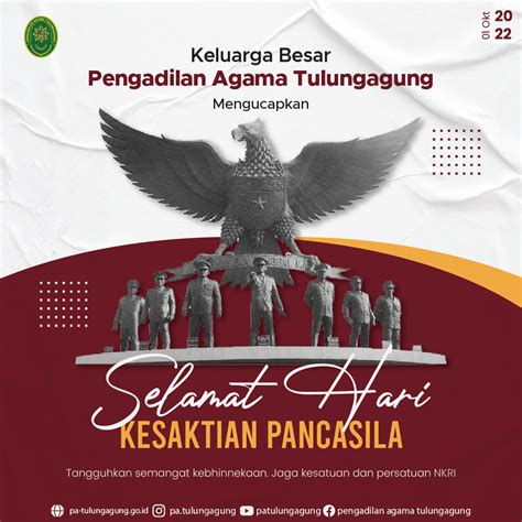 Ucapan Selamat Hari Kesaktian Pancasila Dari Pa Tulungagung Sabtu