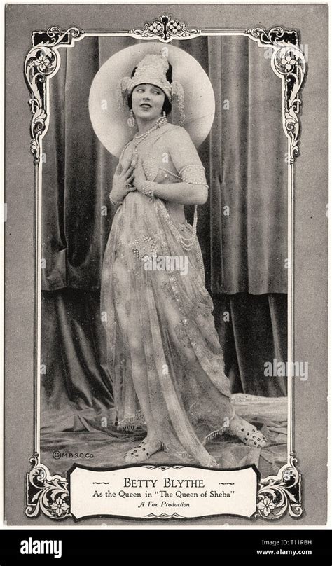 Promotional Photography Of Betty Blythe 1922 Silent Movie Era Stock