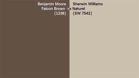 Benjamin Moore Falcon Brown Vs Sherwin Williams Naturel Sw