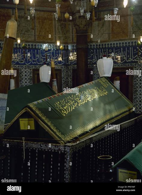 Turkey. Istanbul. Mausoleum (turbe) of sultan Suleiman I by architect Mimar Sinan,16th century ...