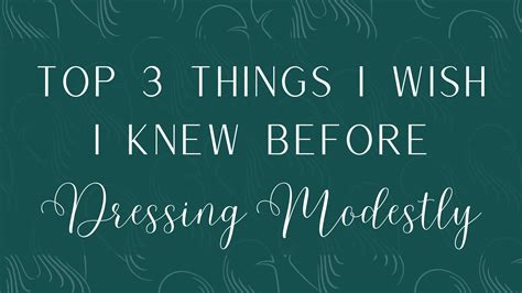 Top 3 Things I Wish I Knew Before Dressing Modestly UKHT LONDON