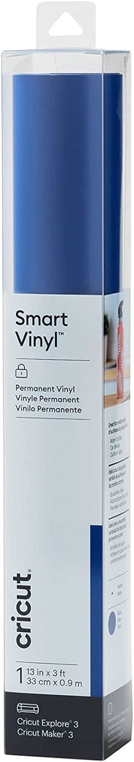 Amazon Cricut Smart Permanent Vinyl 13in X 3ft Blue For Explore