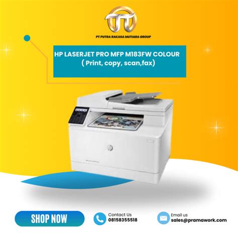 Jual Hp Laserjet Pro Mfp M Fw Colour Print Copy Scan Fax Kota