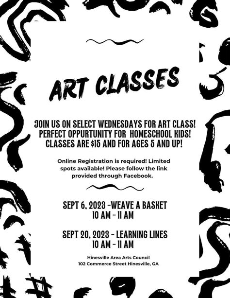 Art Classes- Learning Lines - Liberty County