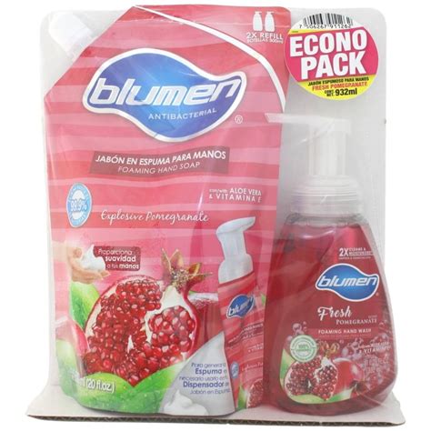 Jabón para manos en espuma Blumen explosive pomegranate 600 ml más