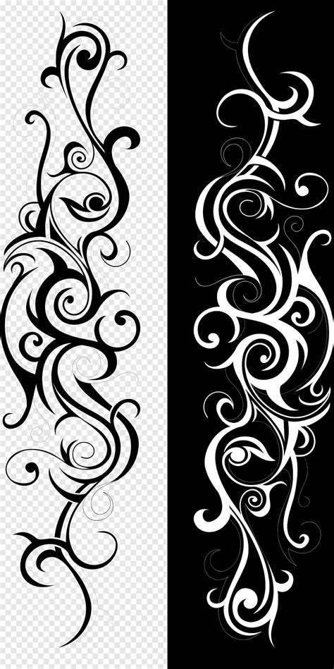 Swirls Floral Decor Ornaments Design Png Pngwing