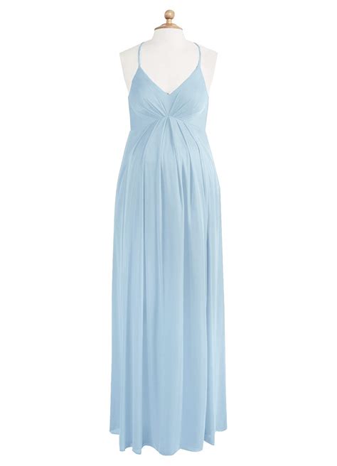 Azazie Annabelle Sky Blue Maternity Bridesmaid Dresses Azazie