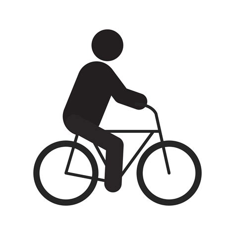 Silhouette Riding Bicycle