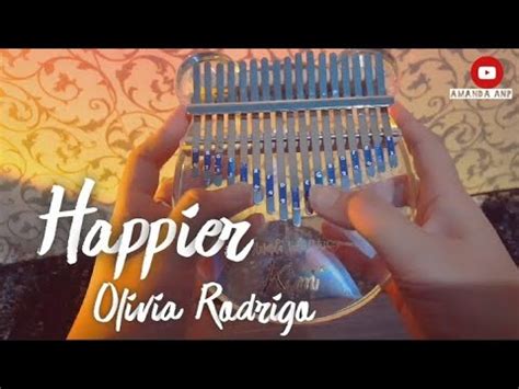 Happier Olivia Rodrigo Kalimba Cover With Tabs Lirik Not Angka