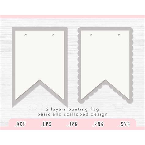 Banners Svg Pennant Svg Bunting Flag Svg Cut File For Cri Inspire