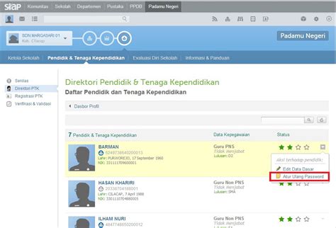 Cara Reset Password Akun Ptk Di Situs Padamu Siap Web Id