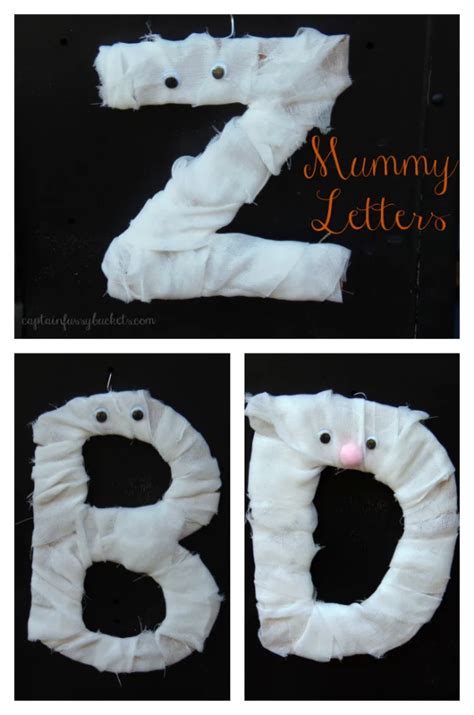 Mummy Letters Halloween Craft For Kids Cute Not Scary