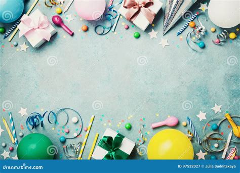 Carnival Birthday Party Background Concept Stock Photo | CartoonDealer ...