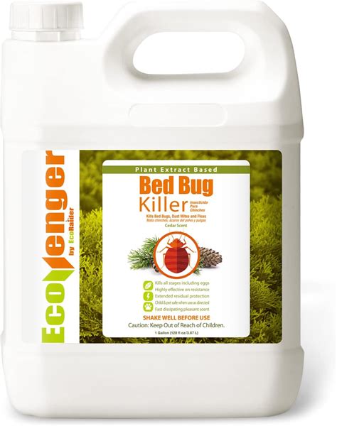 Ecoraider Bed Bug Killer Spray 1 Gallon Jug Green Non Toxic 100 Kill Extended