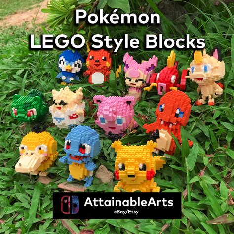 LEGO Pokemon Blocks pokemon Legos Nano Blocks Micro Blocks - Etsy