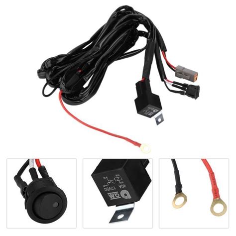 Faisceau de câblage de voiture 40A 12V Faisceau de câblage LED Spot