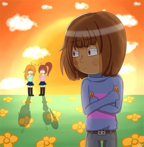 Undertale Frisk And Two Random Girl By Renakodream On Deviantart