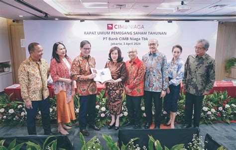 RUPST CIMB Niaga Bagikan Dividen 50 Dari Laba Bersih 2023 Infobanknews