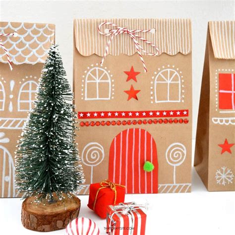 How To Make Christmas Gingerbread Houses Out Of Brown Paper Bags