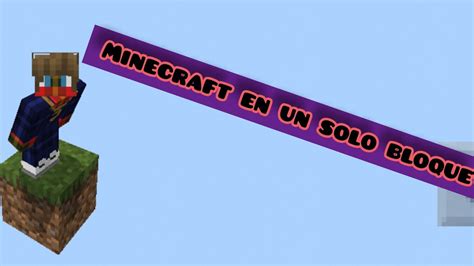 C Mo Descargar Minecraft En Un Solo Bloque Youtube