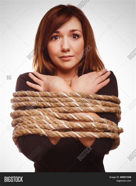 Woman Prisoner Tied Rope Hostage Image And Photo Bigstock