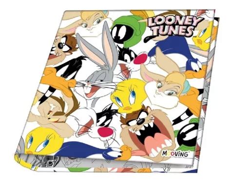 Carpeta Nro X Mm Mooving Looney Tunes Color Personajes Mercadolibre