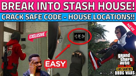 How To Break Into The STASH HOUSE Safe Code In GTA 5 Online Crack Safe