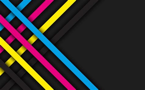 Cmyk Abstract Background With Overlayed Stripes Modern Cmyk Print