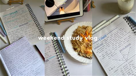 Productive Weekend Study Vlog Lots Of Studying Food More Youtube