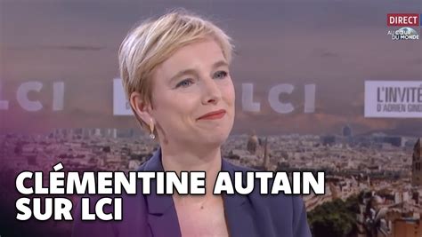 Clémentine Autain dans la matinale LCI Clémentine Autain