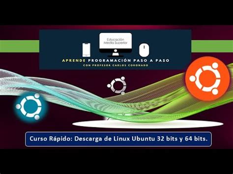 Curso R Pido Descarga De Linux Ubuntu Bits Y Bits Youtube