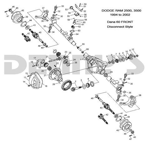 1999 Chevy 4x4 Front Axle Diagram