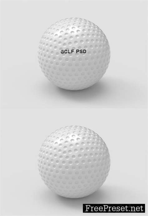 Adobe Stock Golf Ball Mockup 456090641