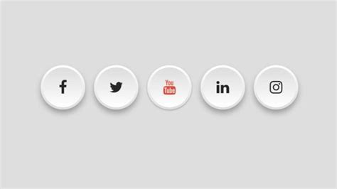 Neumorphism Social Media Buttons Using Html And Css Techmidpoint