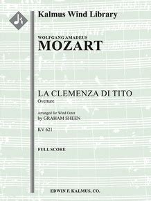 La Clemenza Di Tito K 621 Overture Full Orchestra Conductor Score