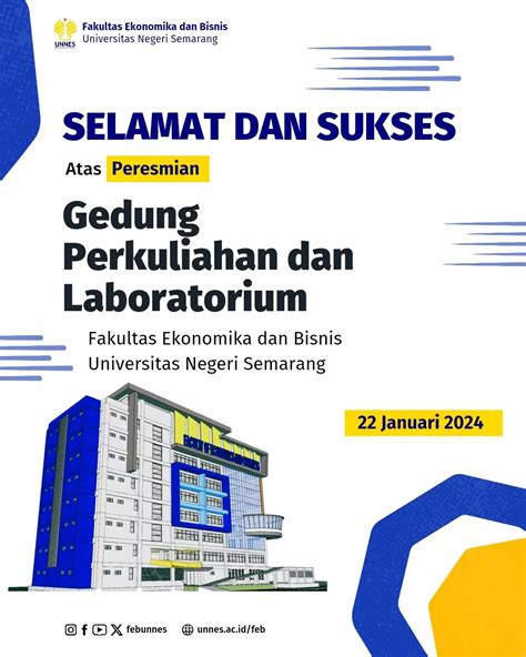 Peresmian Gedung Perkuliahan Dan Laboratorium Fakultas Ekonomika Dan