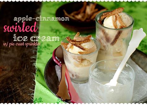 Recipe Apple Cinnamon Swirled Ice Cream With Pie Crust Sprinkles