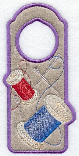 Sewing Room Door Hanger In The Hoop Design X From