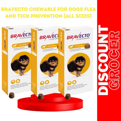 Bravecto Chewable For Dogs Flea And Tick Prevention Lazada Ph