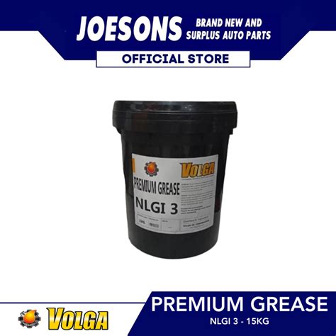 PREMIUM GREASE NLGI 3 15KG (VOLGA) | Shopee Philippines