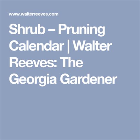 Walter Reeves Pruning Calendar Printable Word Searches